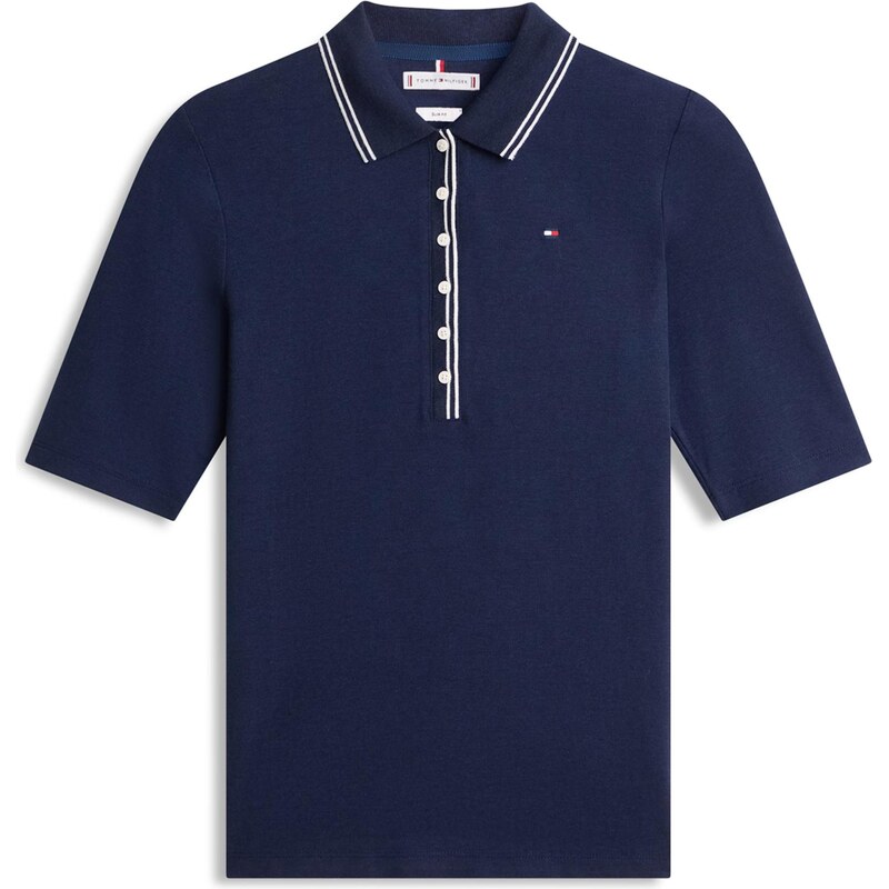 TOMMY HILFIGER Tričko tmavomodrá / biela 67572270