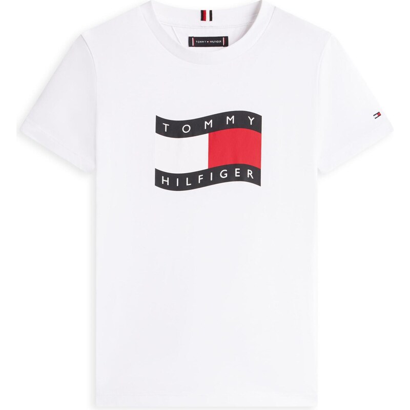 TOMMY HILFIGER Tričko červená / čierna / biela 67572295