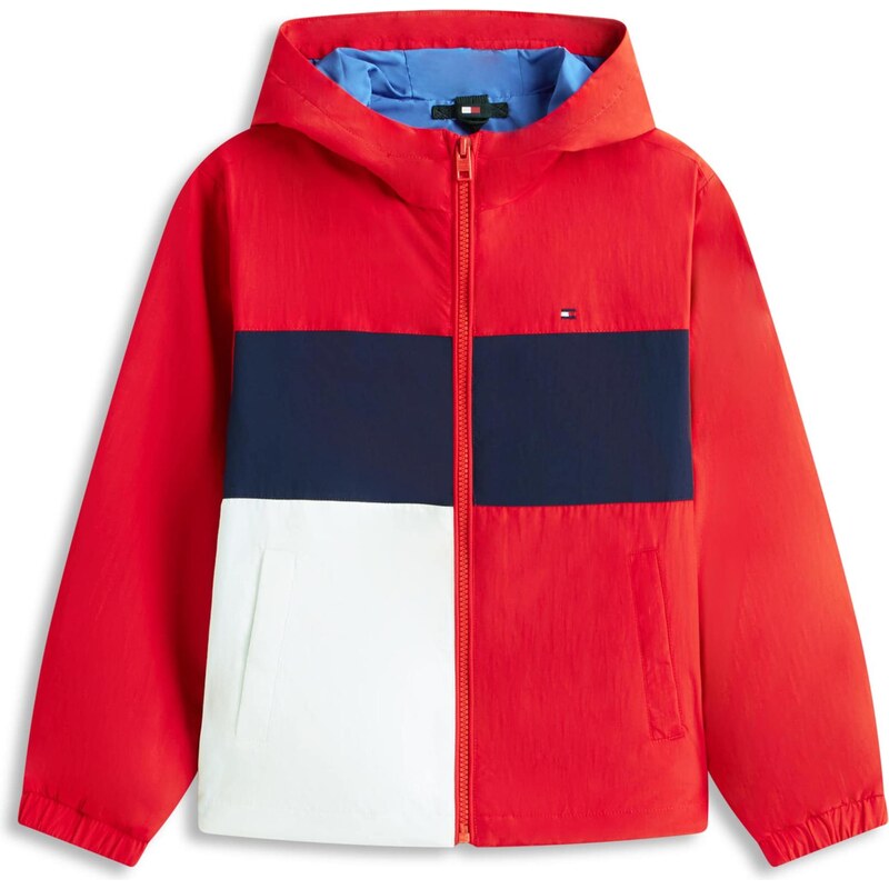 TOMMY HILFIGER Prechodná bunda tmavomodrá / červená / biela 67572308