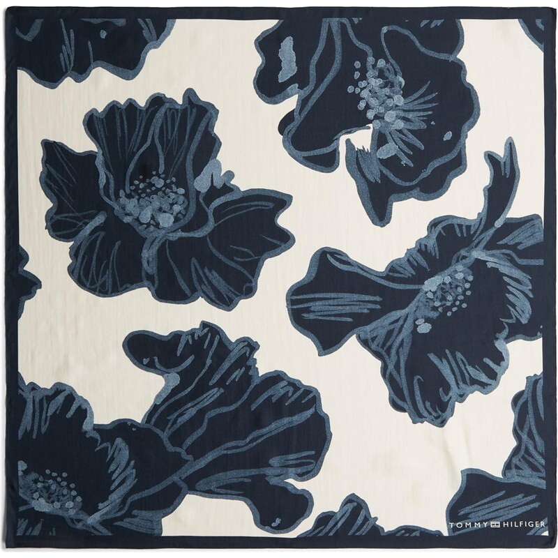 TOMMY HILFIGER Šatka námornícka modrá / dymovo modrá / prírodná biela 67572321