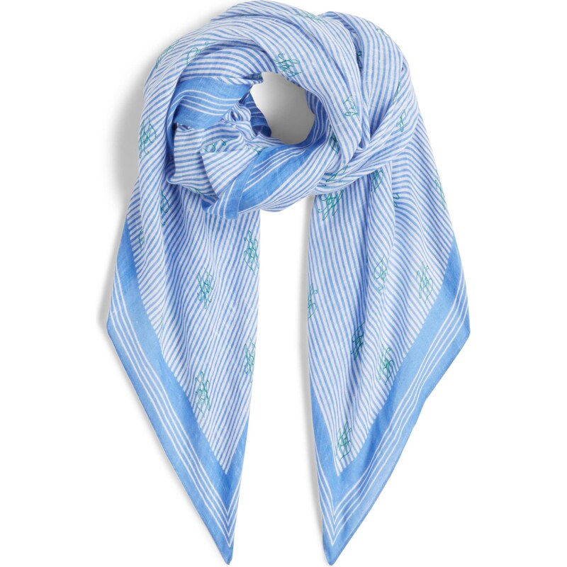 TOMMY HILFIGER Šatka kráľovská modrá / limetová / biela 67572323