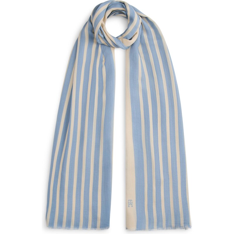 TOMMY HILFIGER Šál béžová / dymovo modrá 67572326