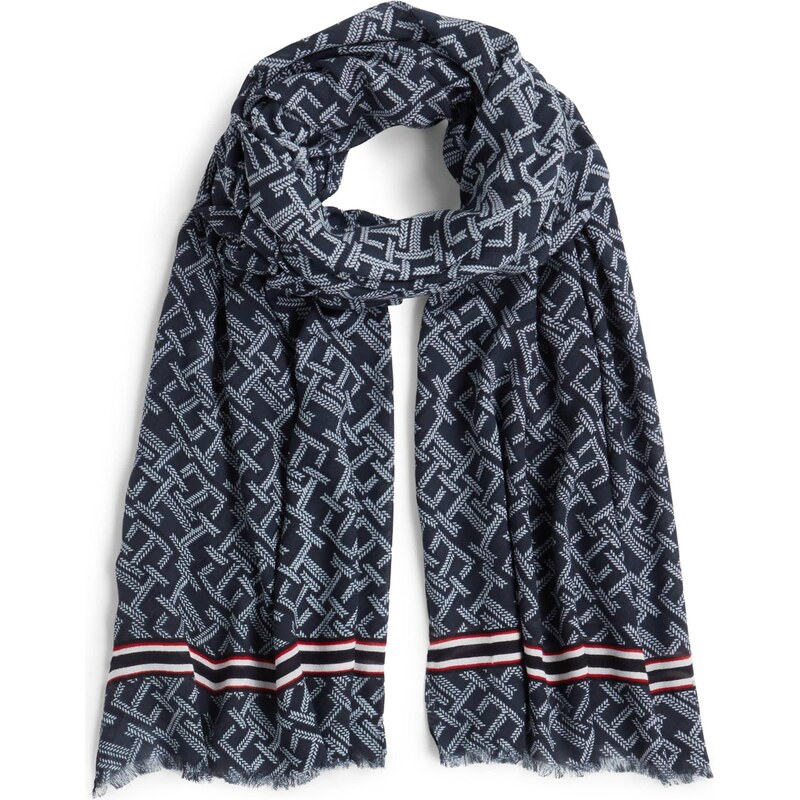 TOMMY HILFIGER Šál námornícka modrá / červená / biela 67572340