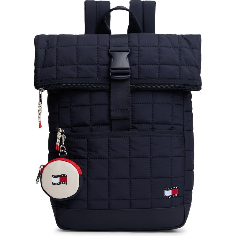 TOMMY HILFIGER Batoh námornícka modrá / tmavočervená / biela 67572352
