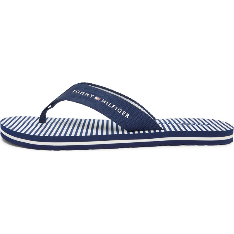 TOMMY HILFIGER Žabky ITHACA tmavomodrá / biela 67572378
