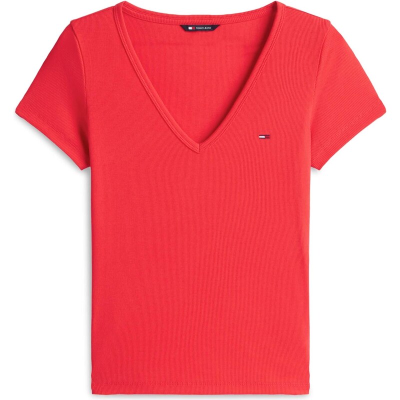 Tommy Jeans Tričko ESSENTIAL svetločervená 67572392