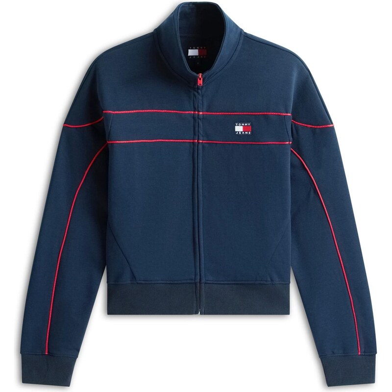 Tommy Jeans Tepláková bunda námornícka modrá / červená / biela 67572394
