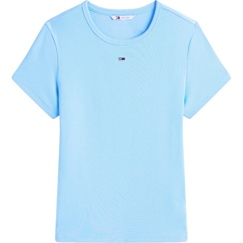 Tommy Jeans Tričko ESSENTIAL pastelovo modrá 67572395