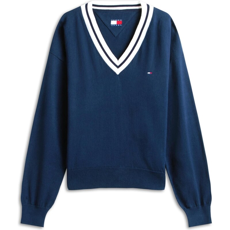 Tommy Jeans Sveter modrá / biela 67572401