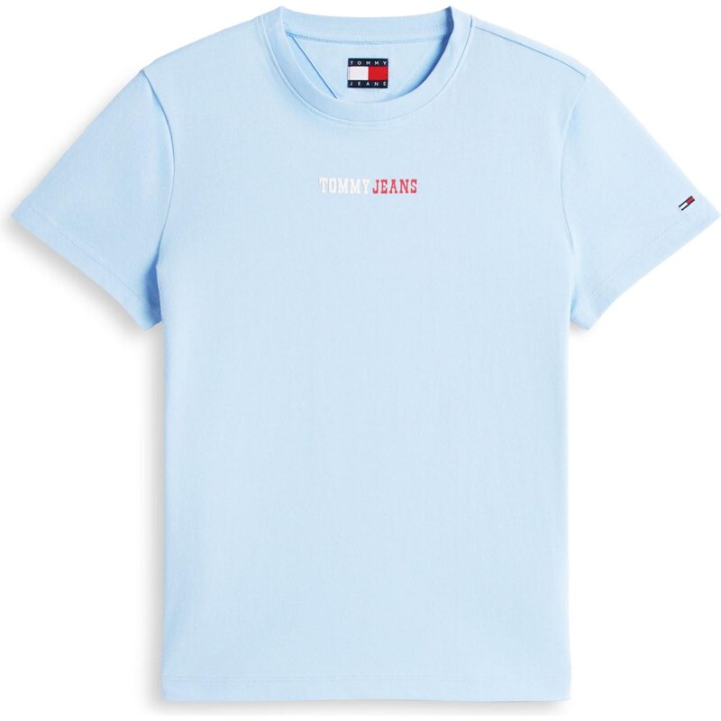 Tommy Jeans Tričko ESSENTIAL svetlomodrá / červená / biela 67572410
