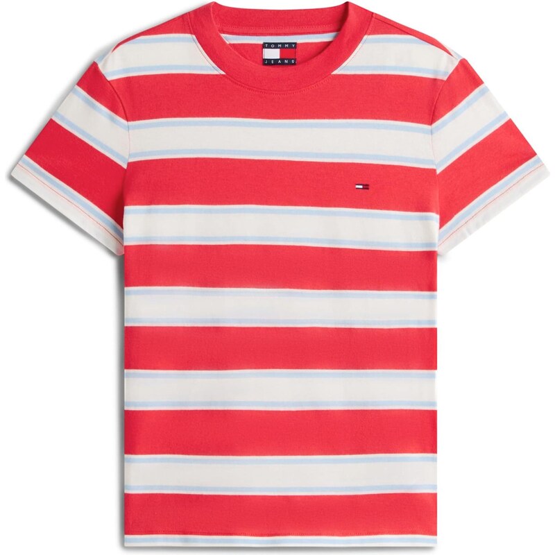 Tommy Jeans Tričko svetlomodrá / červená / biela 67572422
