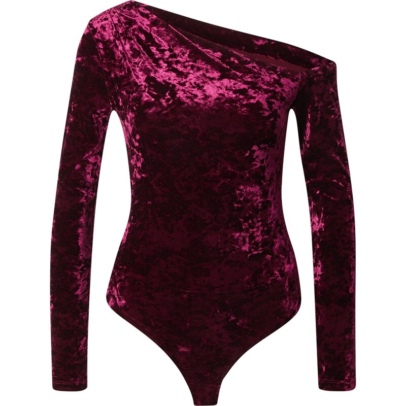 GUESS Košeľové body vínovo červená 67572456