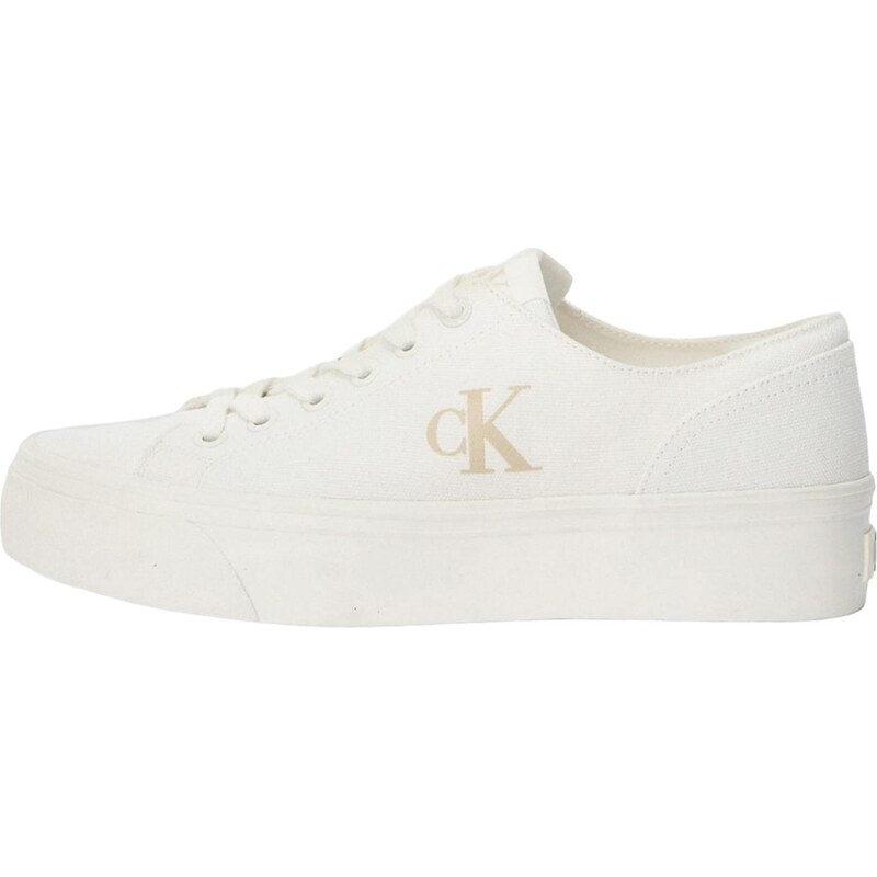Calvin Klein Nízke tenisky farba ťavej srsti / prírodná biela 67572479