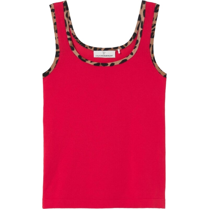 Lola Casademunt Top hnedá / kapučíno / červená / čierna 67572510