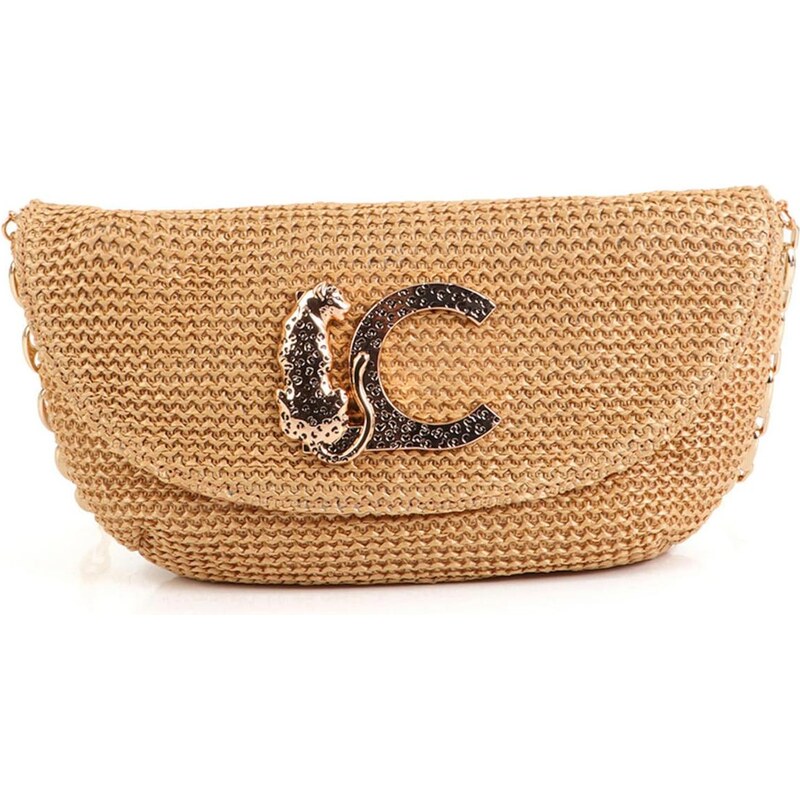 Lola Casademunt Taška cez rameno béžová / zlatá 67572537