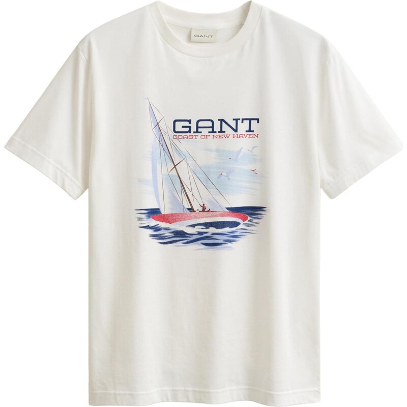 GANT Tričko svetlomodrá / tmavomodrá / červená / biela 67572583