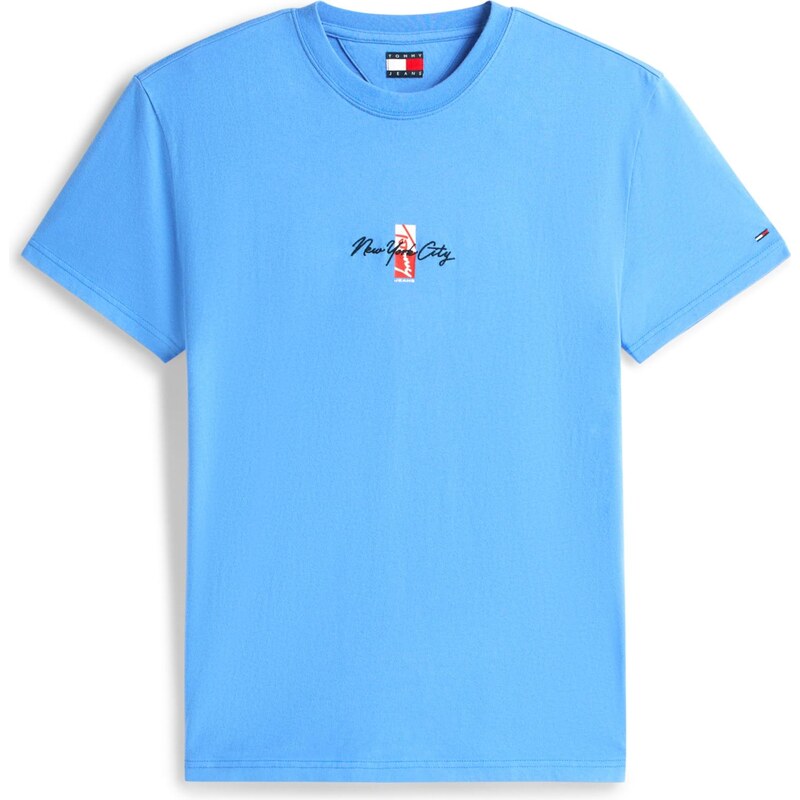 Tommy Jeans Tričko námornícka modrá / tyrkysová / brusnicová / biela 67572589