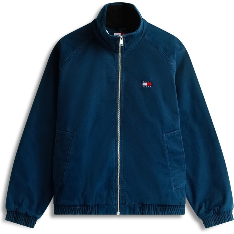 Tommy Jeans Prechodná bunda ESSENTIAL tmavomodrá / jasne červená / 67572590