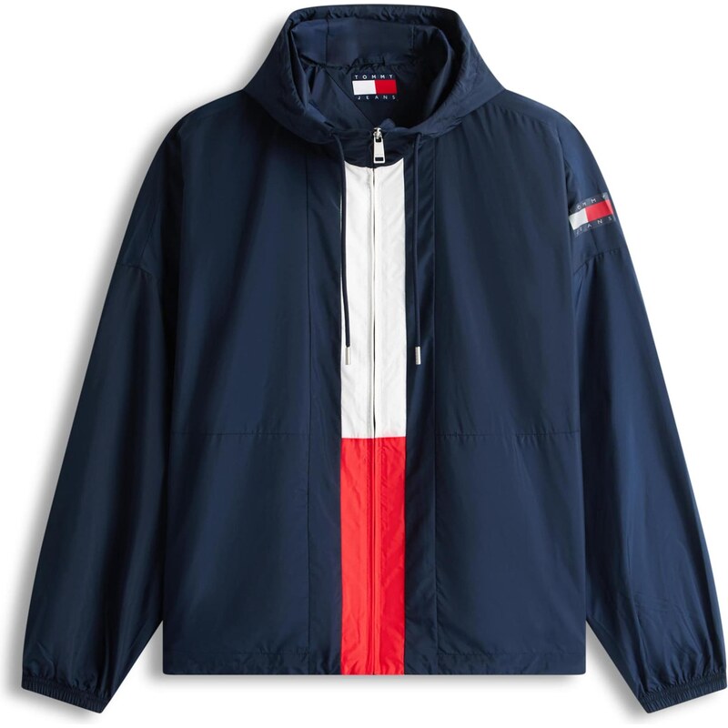 Tommy Jeans Prechodná bunda CHICAGO námornícka modrá / červená / biela 67572595