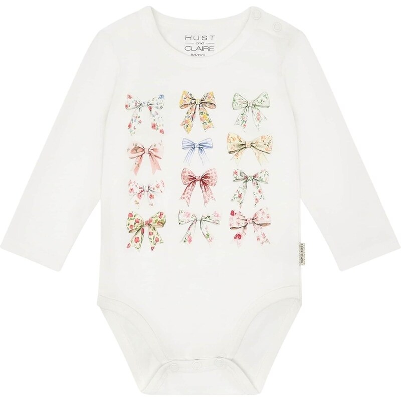 Hust & Claire Body Britt Bow slonová kosť / žltá / zelená / ružová 67572638