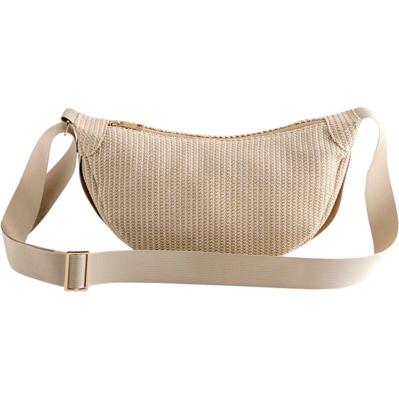 Next Taška cez rameno béžová / prírodná biela 67572646