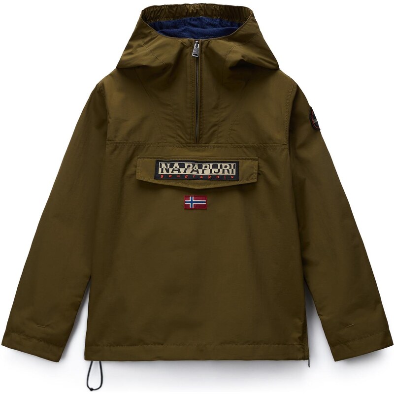 NAPAPIJRI Prechodná bunda Rainforest modrá / olivová / čerešňová / 67572667