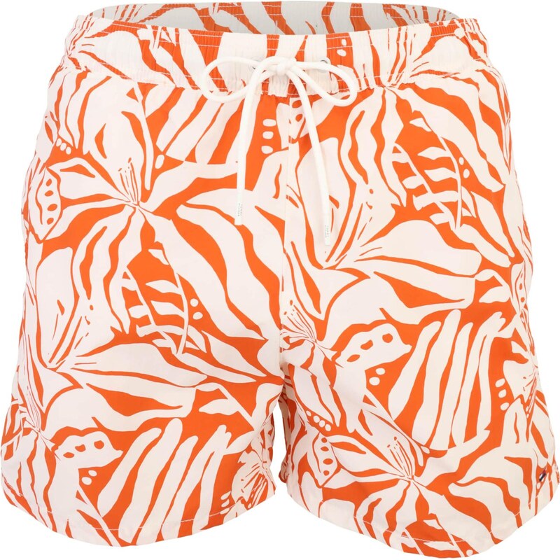 Tommy Hilfiger Underwear Plavecké šortky oranžová / biela 67572674