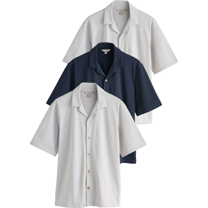 Next Košeľa námornícka modrá / svetlosivá / biela 67572673