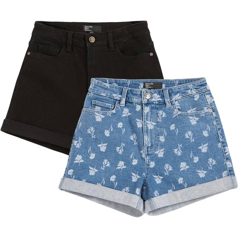 Friends Like These Džínsy modrá denim / čierny denim / šedobiela 67572694