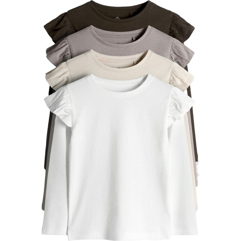 The Set Tričko krémová / tmavohnedá / hnedá melírovaná / biela 67572710