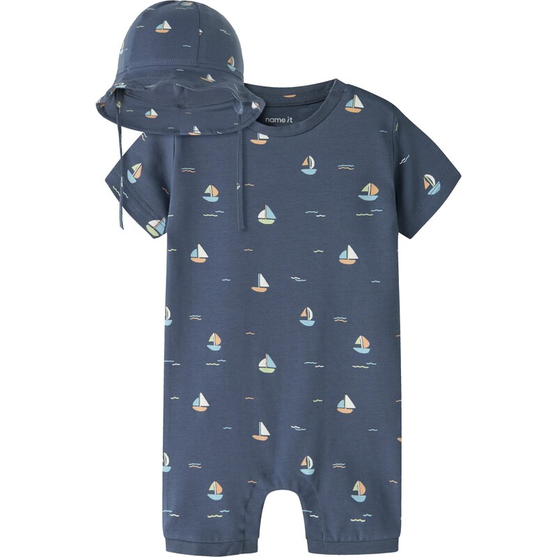 NAME IT Set NBMVROELS námornícka modrá / oranžová / biela 67572770