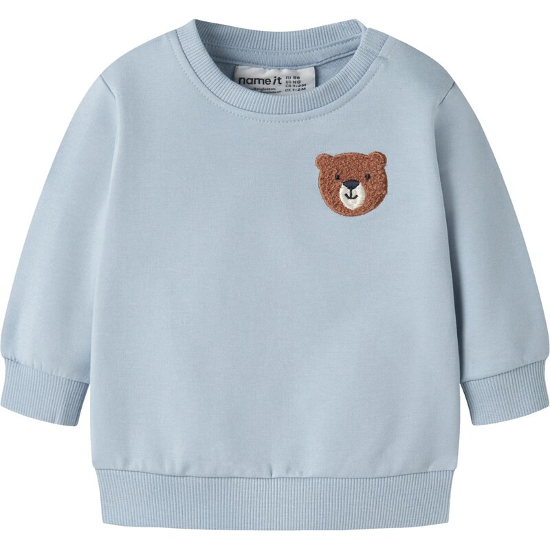 NAME IT Mikina NBMDADDEL svetlomodrá / koňaková / biela 67572785