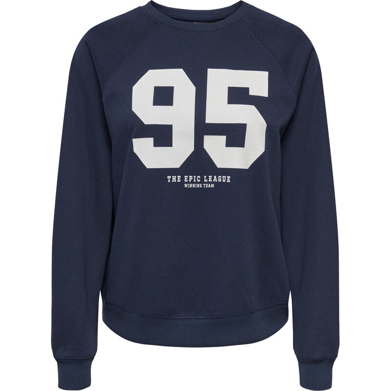 ONLY Mikina ONLVELLA námornícka modrá / šedobiela 67572858