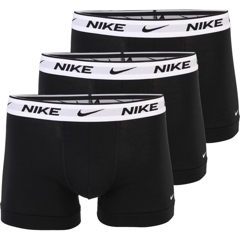 NIKE Underwear Boxerky sivá / čierna / biela 67572864