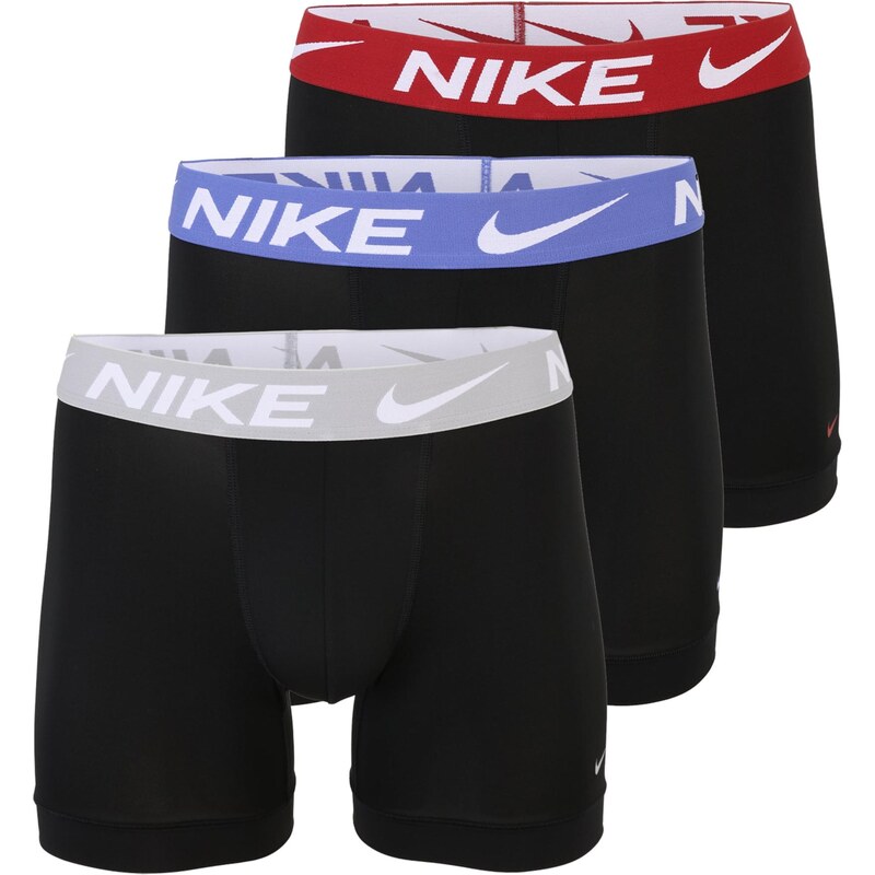 NIKE Underwear Boxerky Essential svetlosivá / tmavočervená / čierna / 67572889