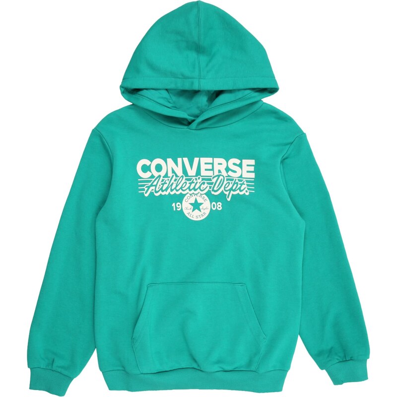 CONVERSE Mikina nefritová / biela 67572895