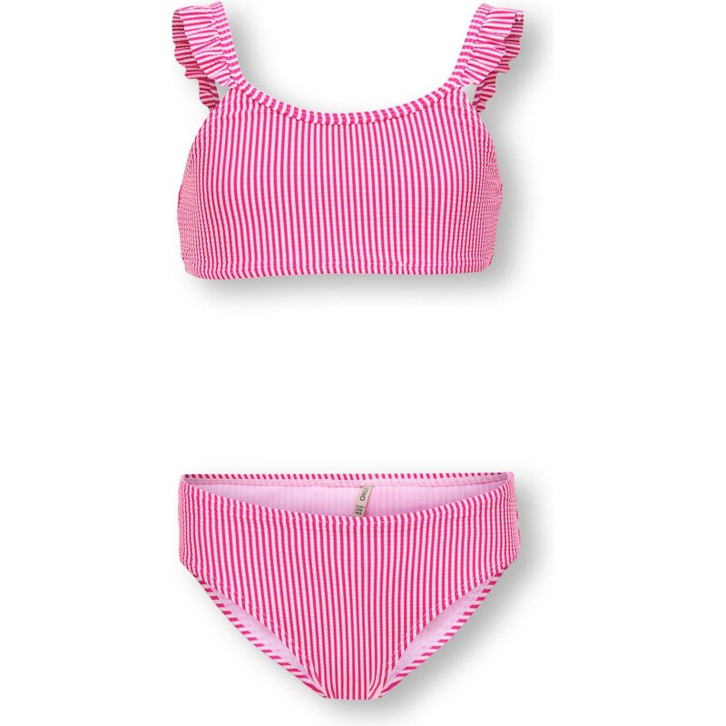 ONLY GIRLS Bikiny KOGSUNNY ružová / biela 67572936