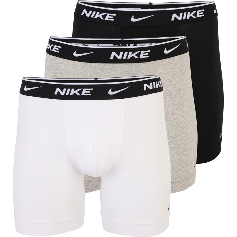 NIKE Underwear Boxerky sivá melírovaná / čierna / biela 67572938