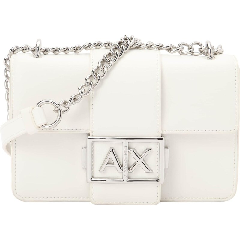ARMANI EXCHANGE Taška cez rameno JODIE strieborná / šedobiela 67572953
