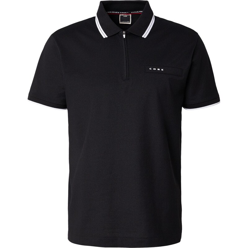 JACK & JONES Tričko JCOFUSION čierna / biela 67572968