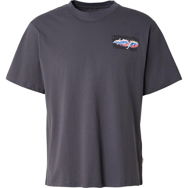 JACK & JONES Tričko JORAIRBRUSH modrá / tmavosivá / fialová / 67573016