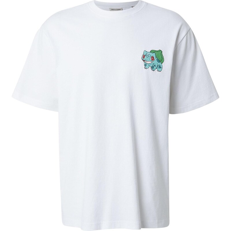 Only & Sons Tričko ONSPOKEMON tyrkysová / zelená / čierna / biela 67573162