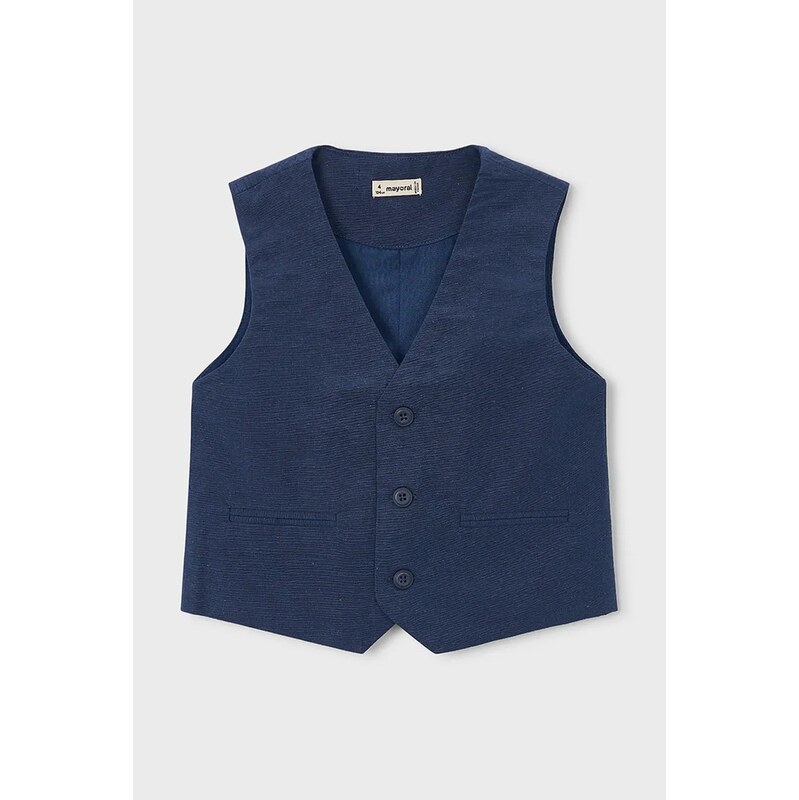 Detská vesta zo zmesi ľanu Mayoral 67576719