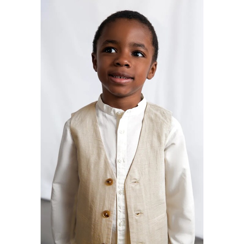 Detská vesta zo zmesi ľanu Mayoral 67576720