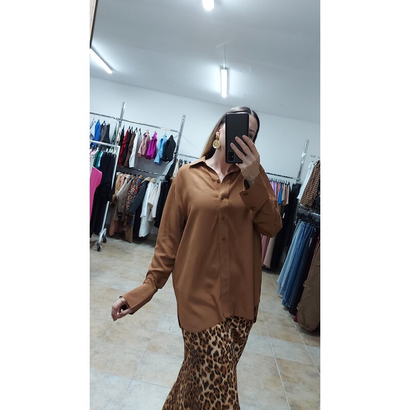 Hnedá košeľa Savana 63789168