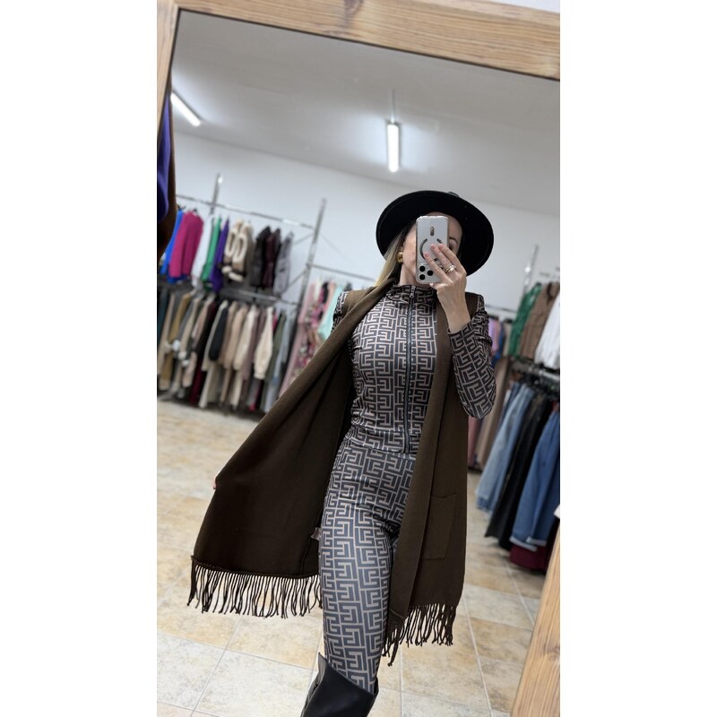 E-shop Hnedá vesta dámska Paige