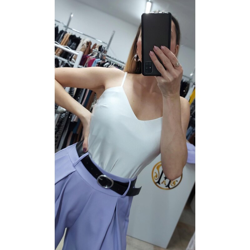 E-shop Biely top na ramienka Lumi