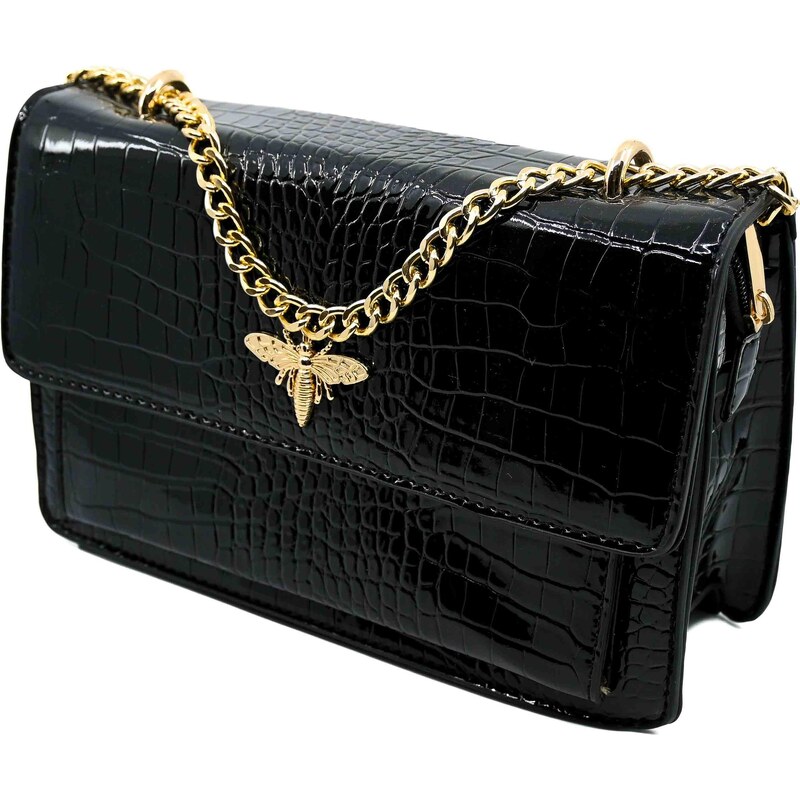 Elegantná kabelka so zlatou retiazkou 67272601