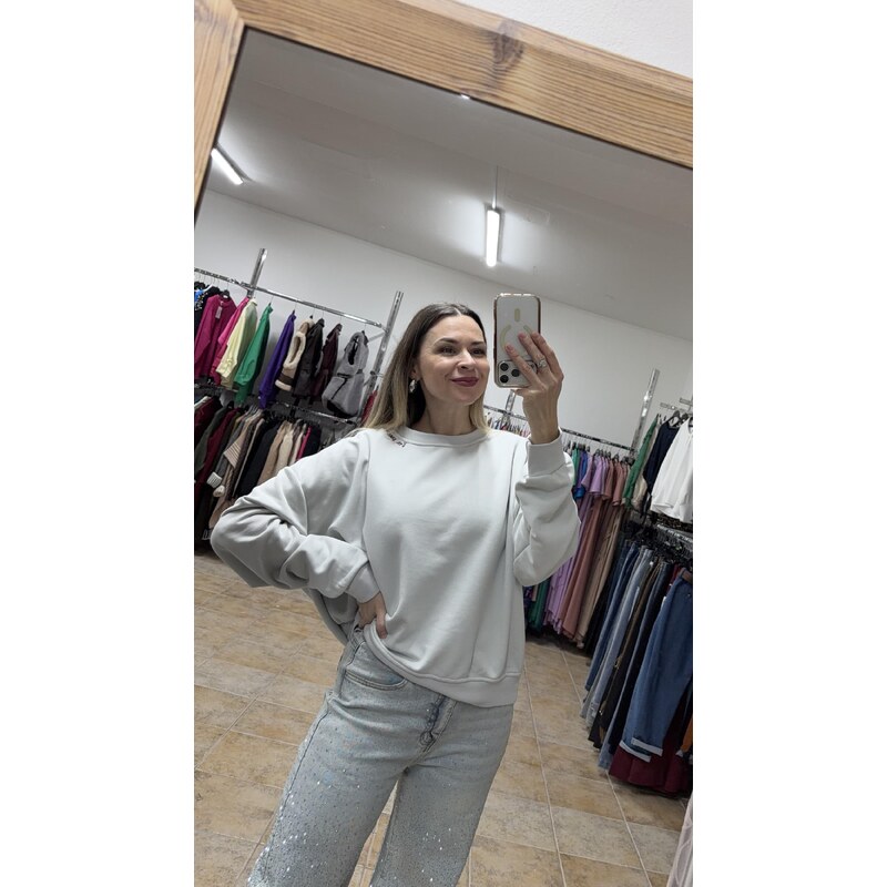 Dámska sivá mikina Precious 67370266