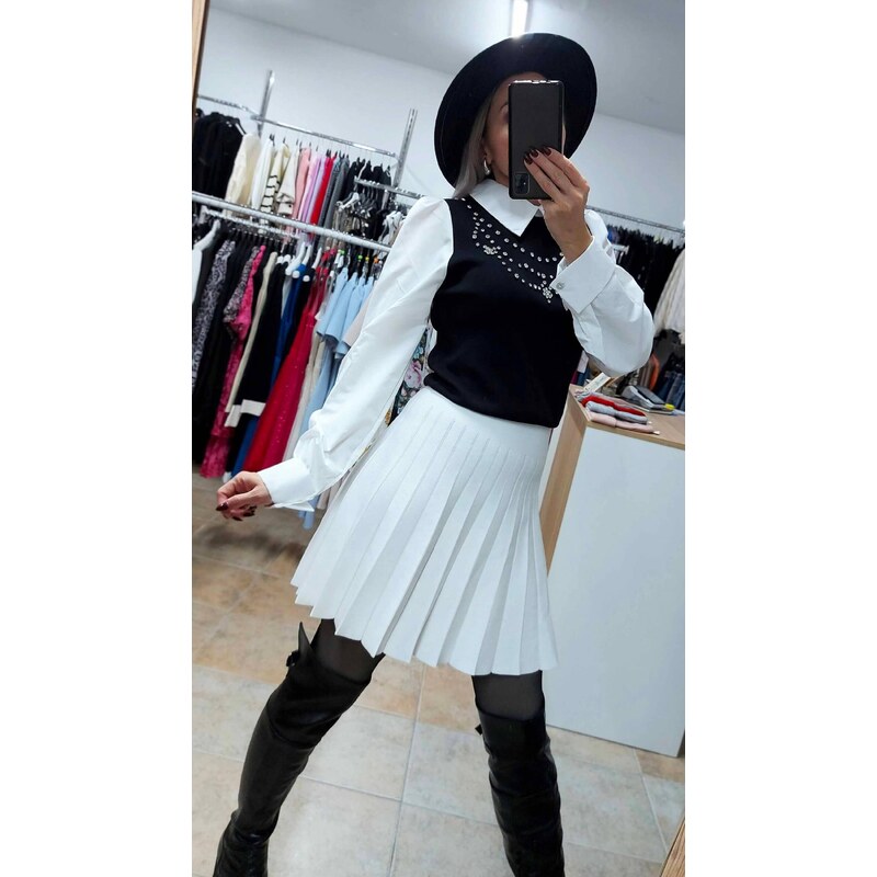 Elegantný top s dlhým rukávom Macy 67491416